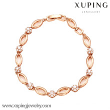 72869-Xuping Jewelry Fashion Woman Gold Plated Bracelet with Good Quality